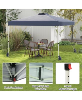 10 X 10 FT Pop up Canopy Tent with 1 Sidewall and Wheeled Bag