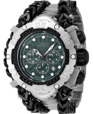 Men's 48186 Gladiator Quartz 3 Hand Green, Gunmetal Dial Watch