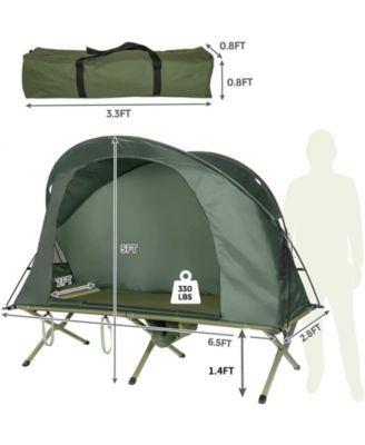 Cot Elevated Compact Tent Set with External Cover
