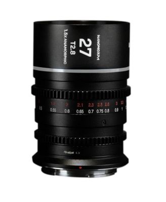 Laowa Nanomorph 27mm T2.8 1.5x S35 Anamorphic Lens for Sony E, Blue Flare