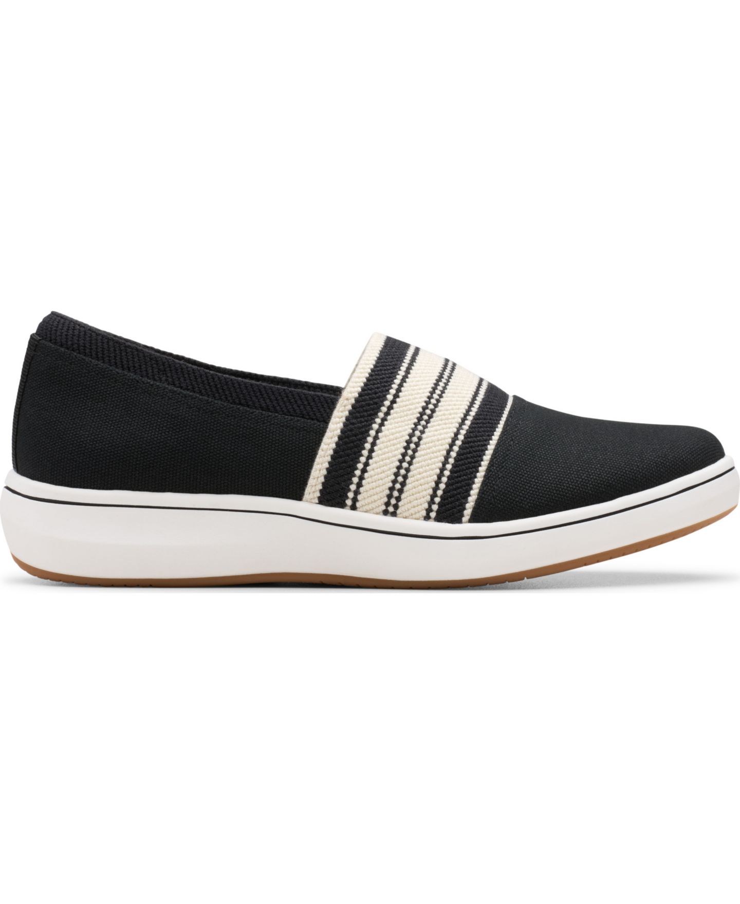 Женские кроссовки Clarks Cloudsteppers Breeze Sky Mist Slip-On, цвет: Чёрный — фото 2