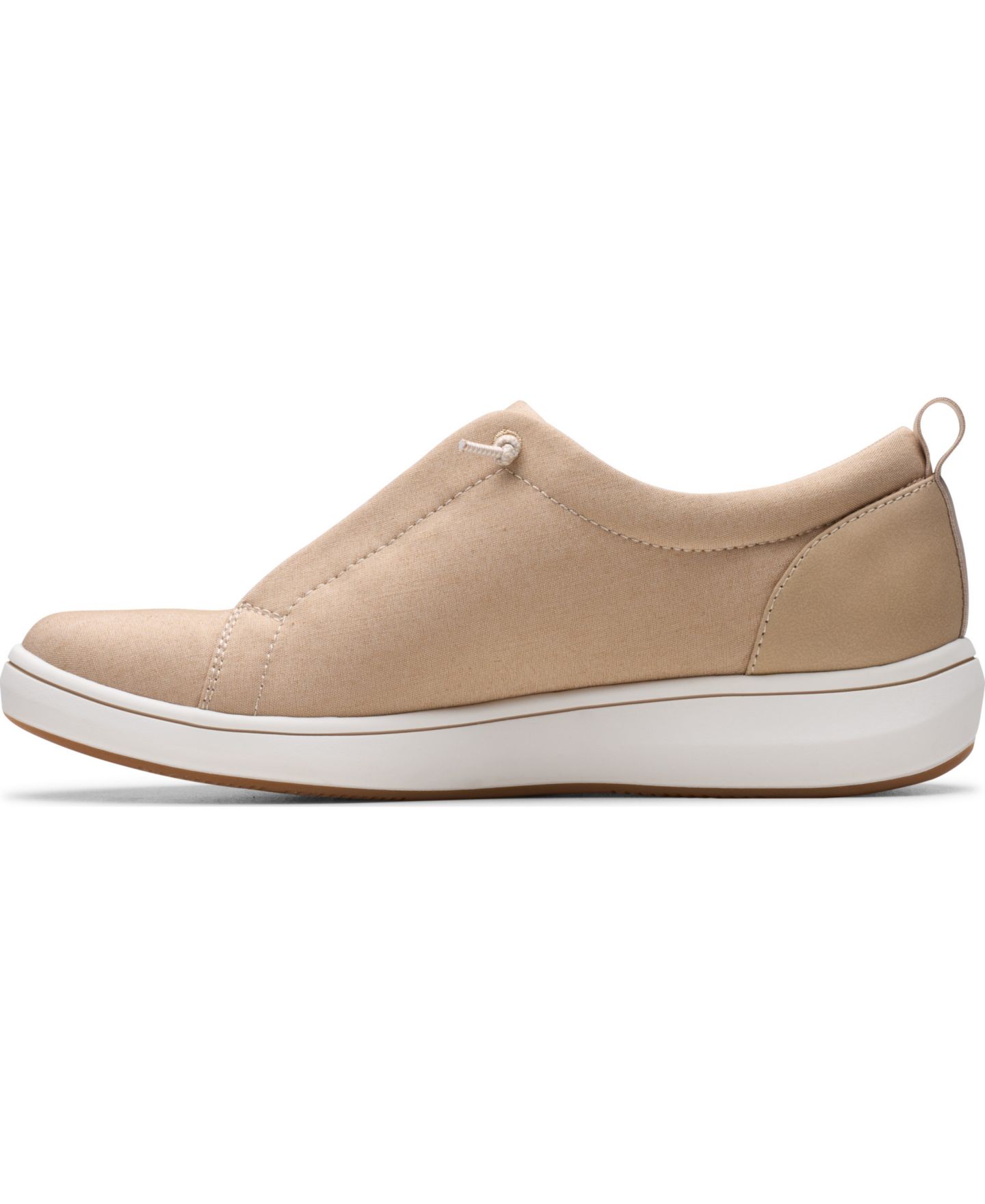 Женские кроссовки Clarks Cloudsteppers Breeze Sky Slip-On, цвет: Песочный — фото 3