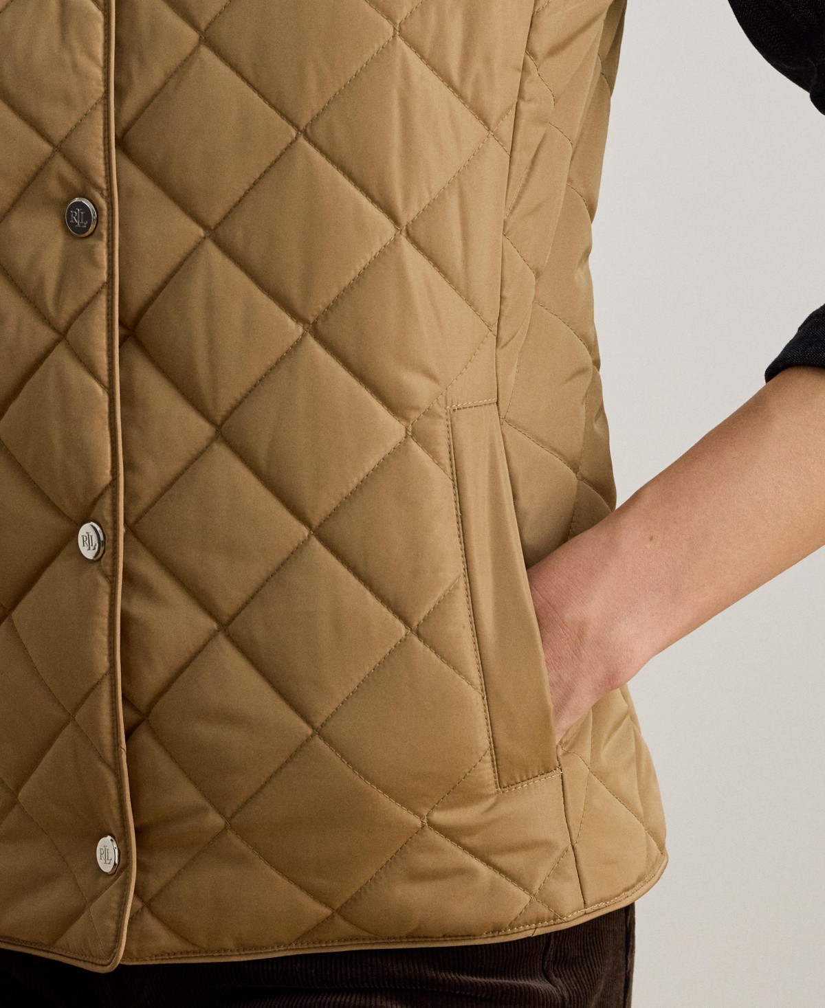 Ralph Lauren Women's Quilted Vest In Brown