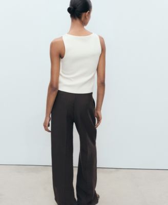 Women's Openwork Details Embroidered Top