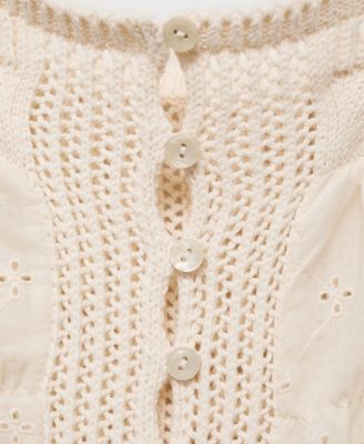 Women's Openwork Details Combined Top