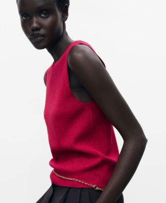 Women's Fine Ribbed Knit Top