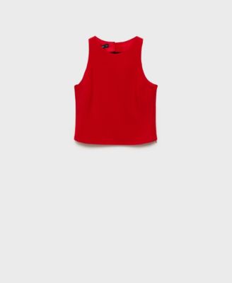 Women's Back Bow Detail Crop Top