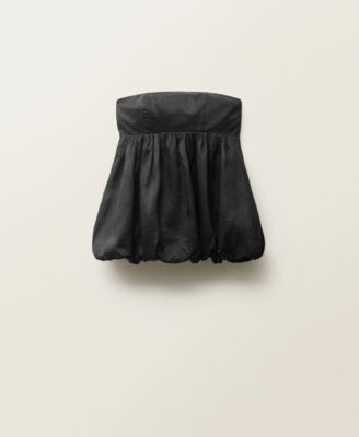 Women's Balloon-Effect Ramie Top