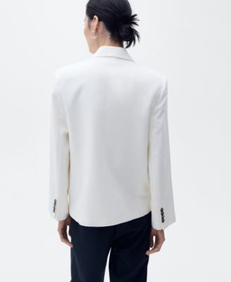 Women's Contrasting Double-Breasted Jacket