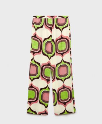 MANGO - Women's Geometric Print Pants