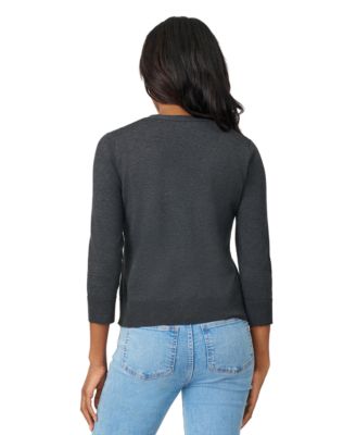 Women's V-Neck 3/4-Sleeve Cardigan 