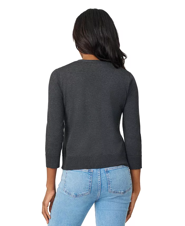 Women's V-Neck 3/4-Sleeve Cardigan - thumbnail 7