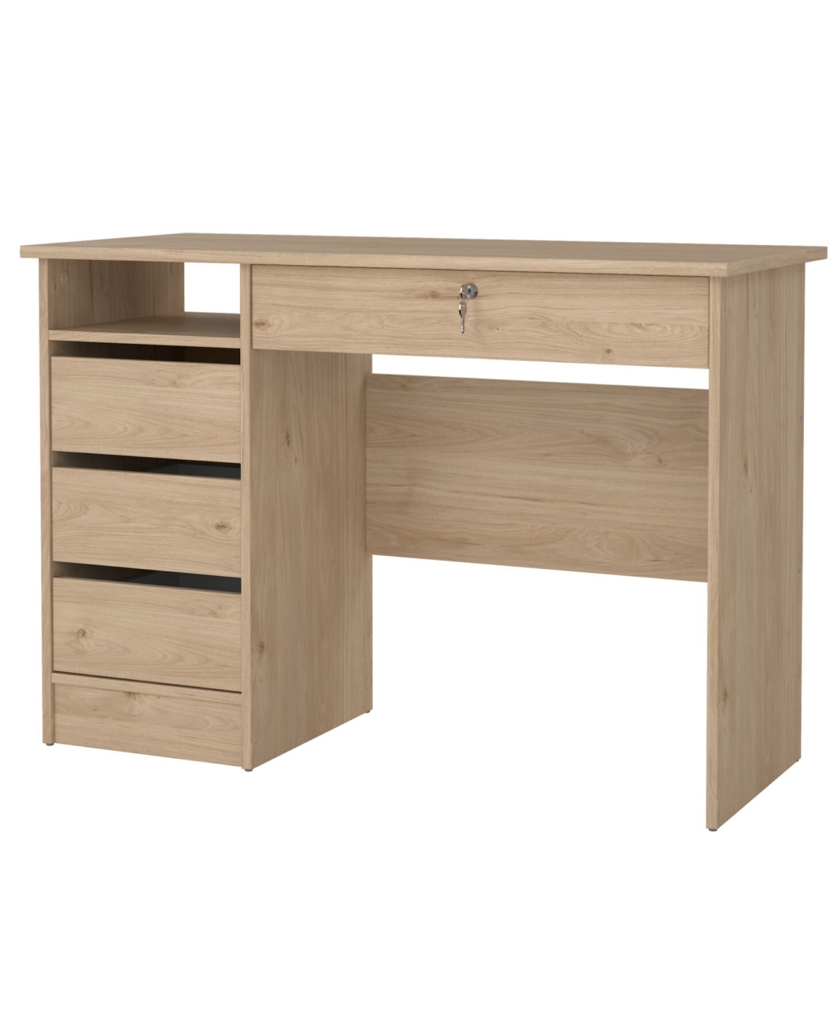 Tvilum 29.76" Wood 4 Storage Drawer Home Office Writing Desk