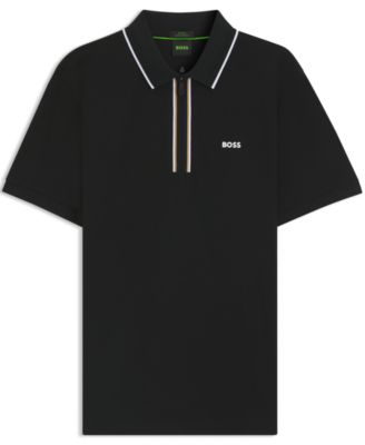 Men's Quick-Dry Stretch Cotton Slim-Fit Polo Shirt