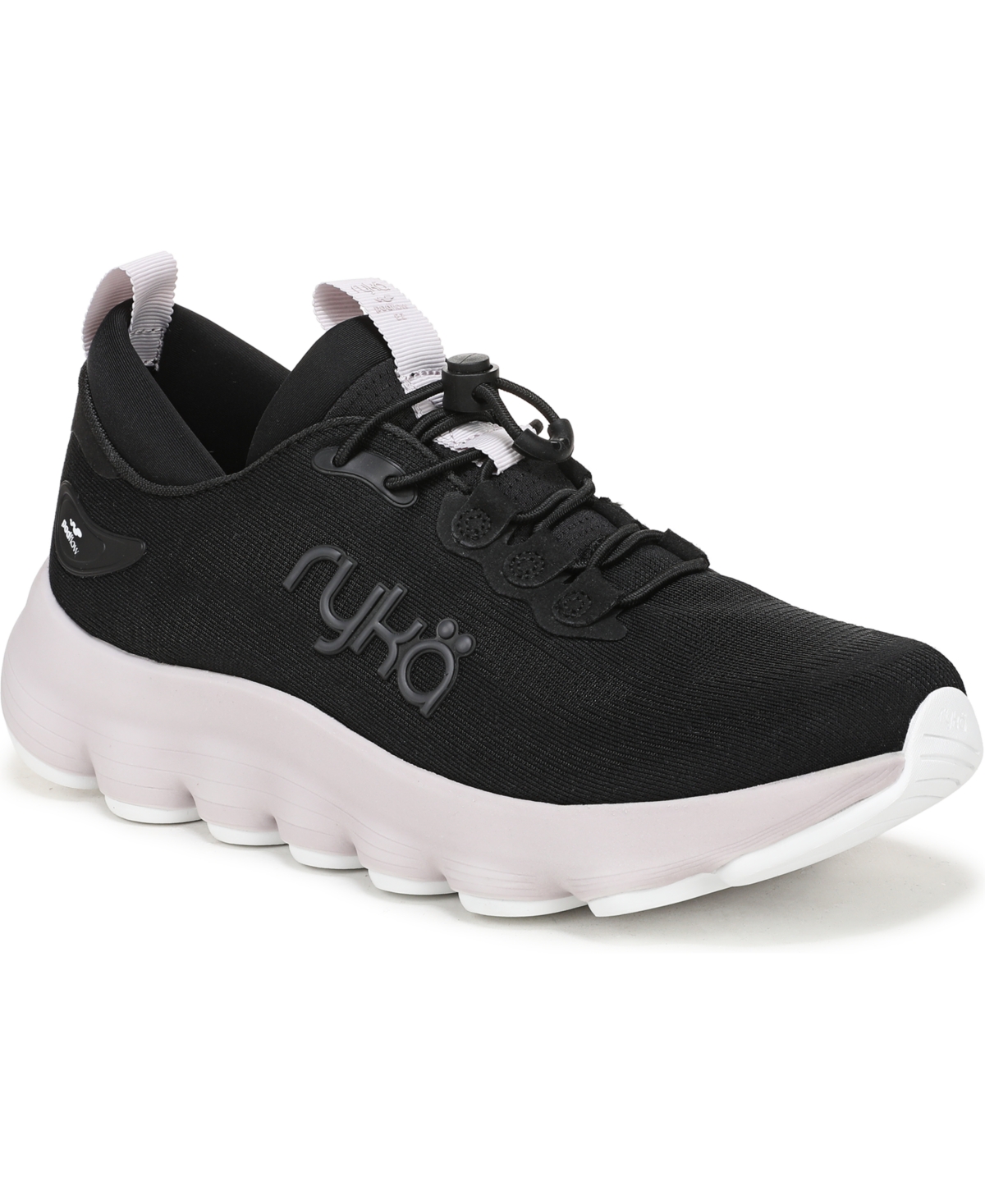 Women's Podflow Ez Bungee Lace Walking Sneakers - Brilliant White Mesh Fabric