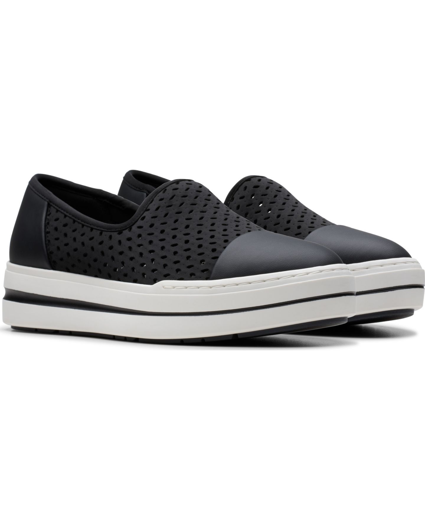 Женские кроссовки Clarks Cloudsteppers Audreigh Star Slip-On, цвет: Чёрный — фото 5