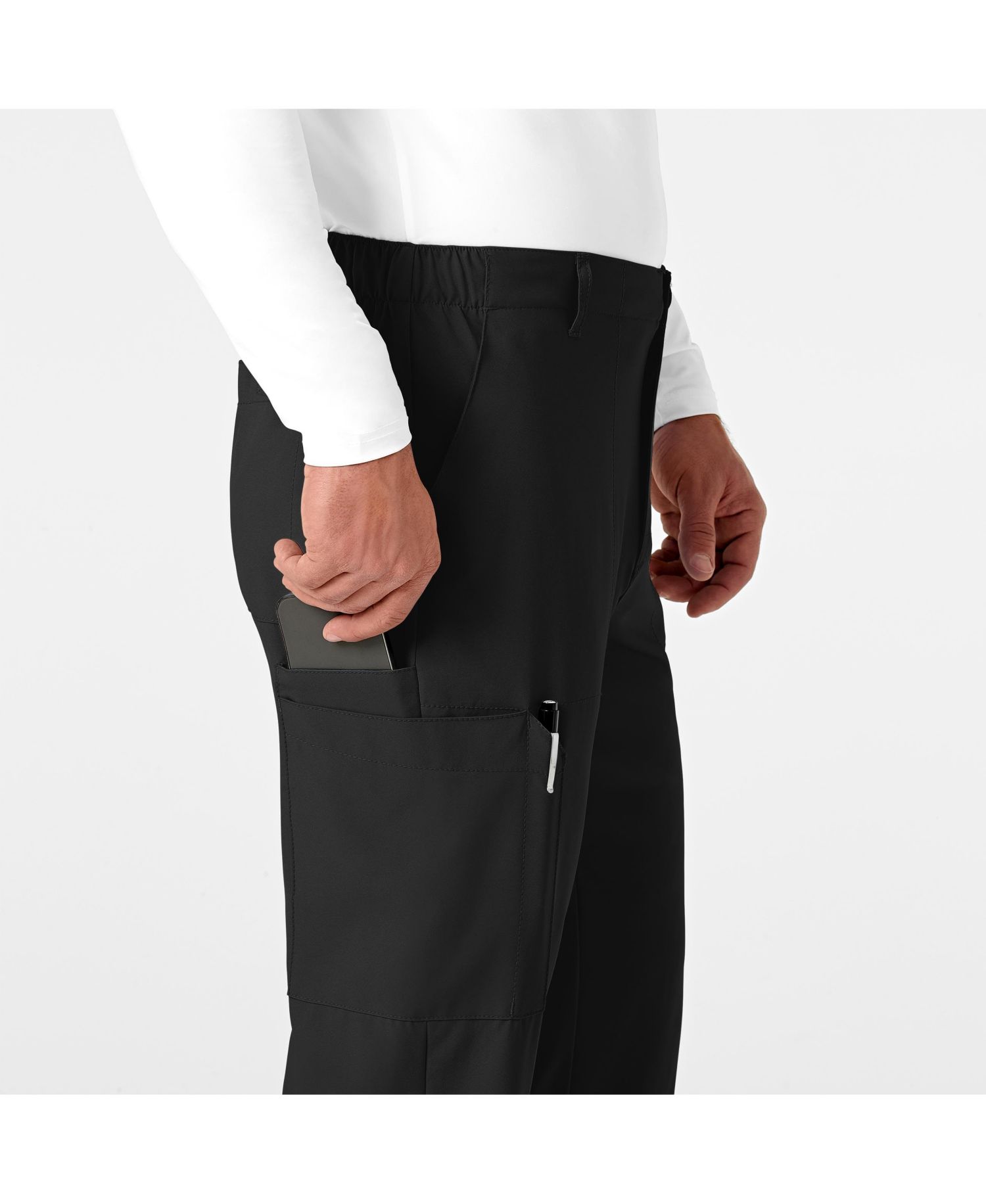 Men's W123 Flat Front Cargo Scrub Pant Regular