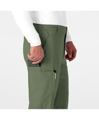 Men's W123 Flat Front Cargo Scrub Pant