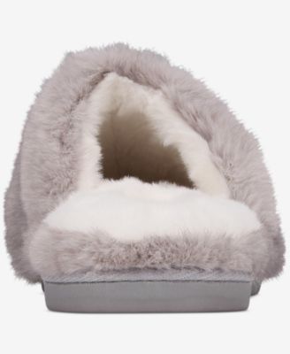 Women's Boxed Two-Tone Faux-Fur Slide Slippers, Macy's Exclusive