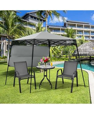 7 x 7 Feet Pop-up Canopy Tent with Carry Bag and 4 Stakes