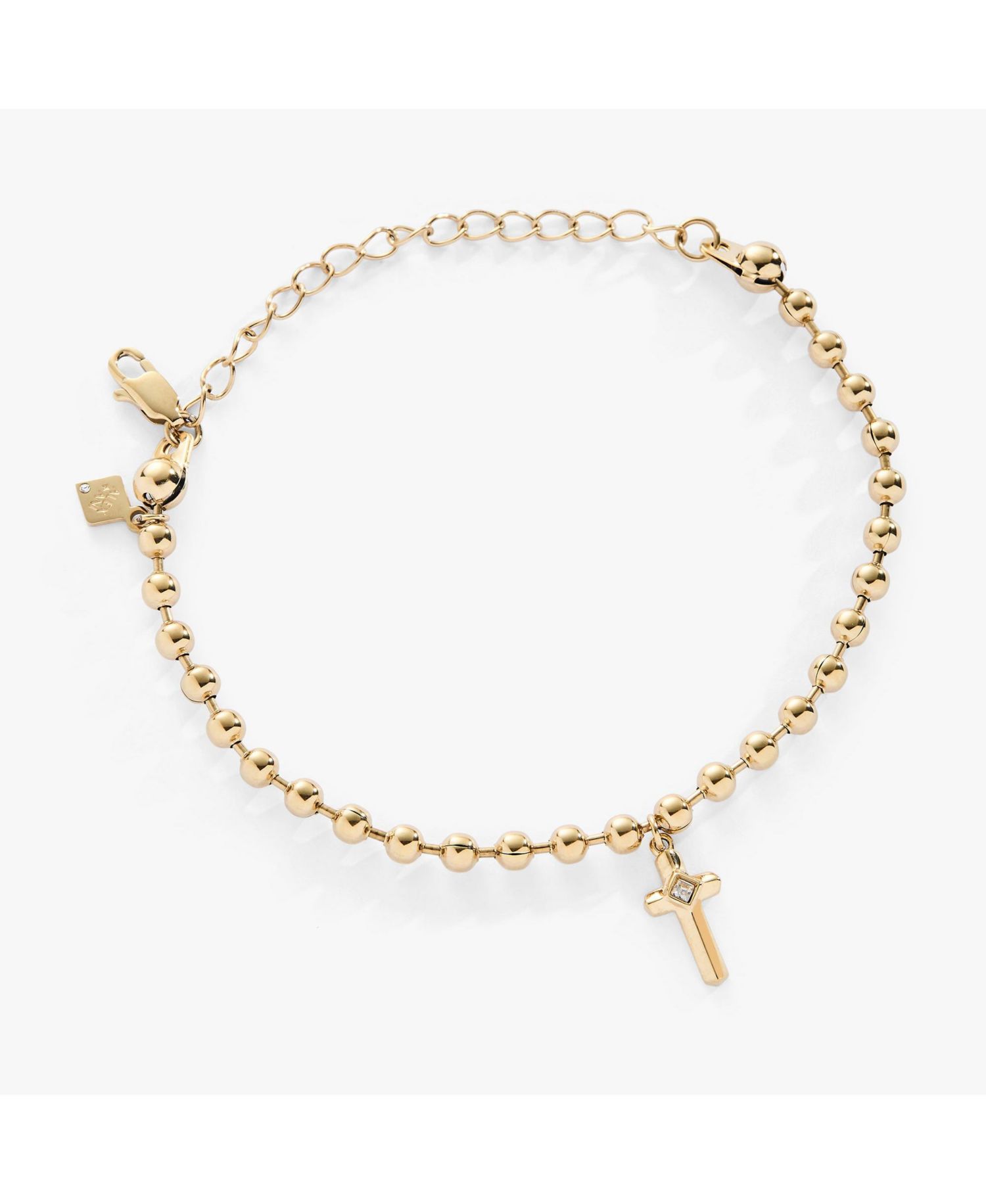 Cross Ball Chain Bracelet