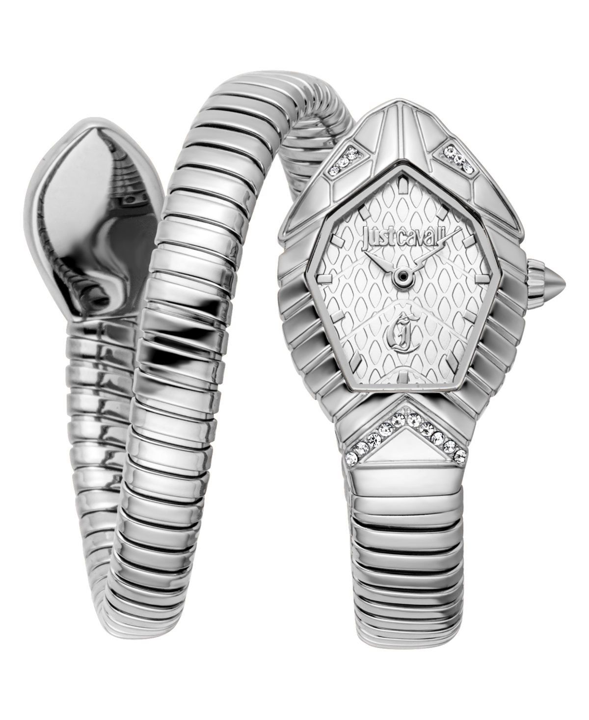 Women's Silver Stainless Steel Bracelet Watch, 34mm - Silver