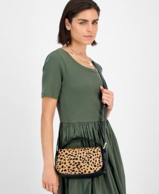 Jaqqy Calf Hair Crossbody Bag, Exclusively at Macy's