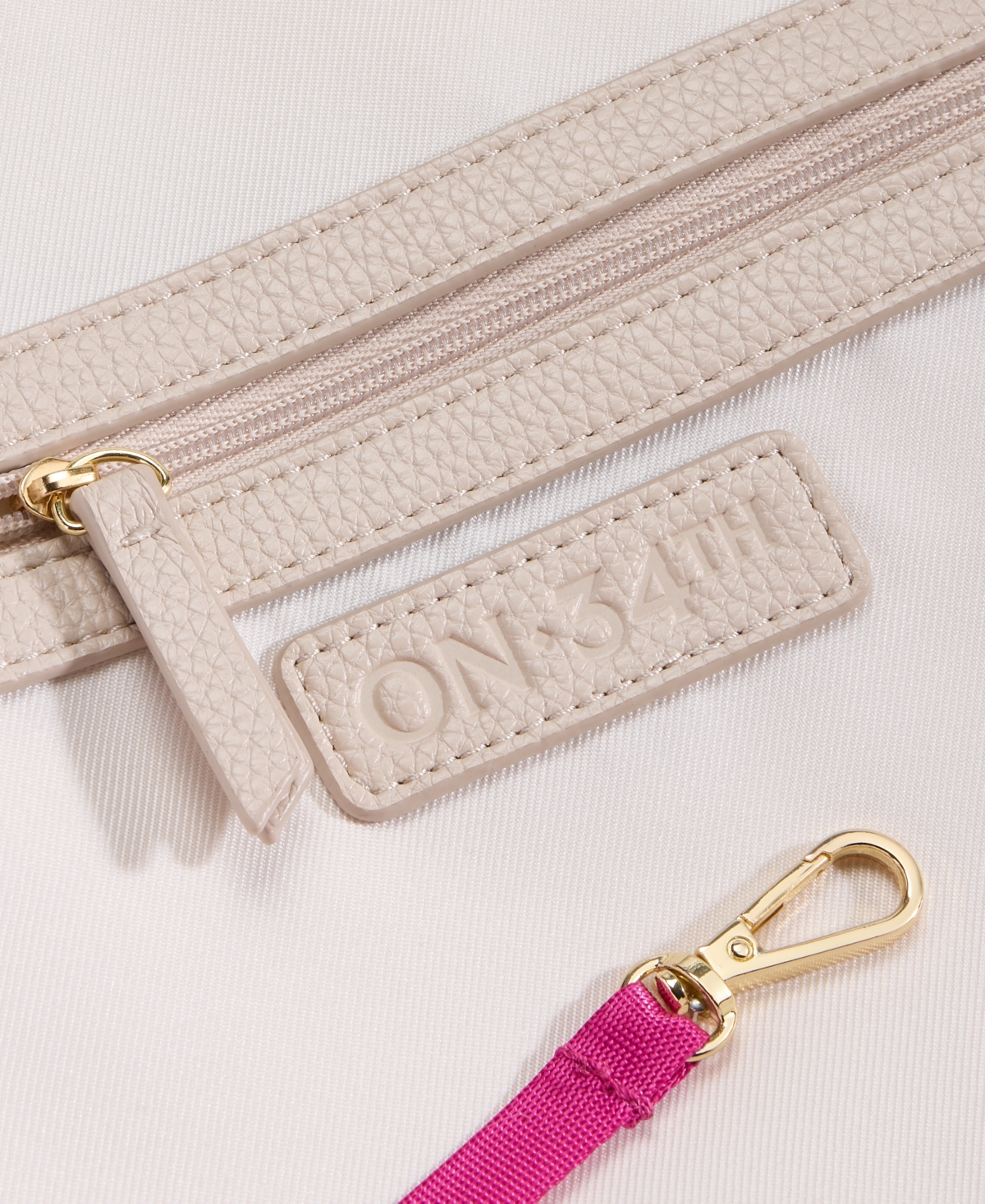 On 34th Jyyll Large Solid Tote With Removable Pouch, Exclusively At Macy's In Pink