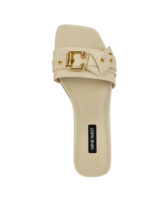 Women's Missj Buckle Slip-On Flat Sandals