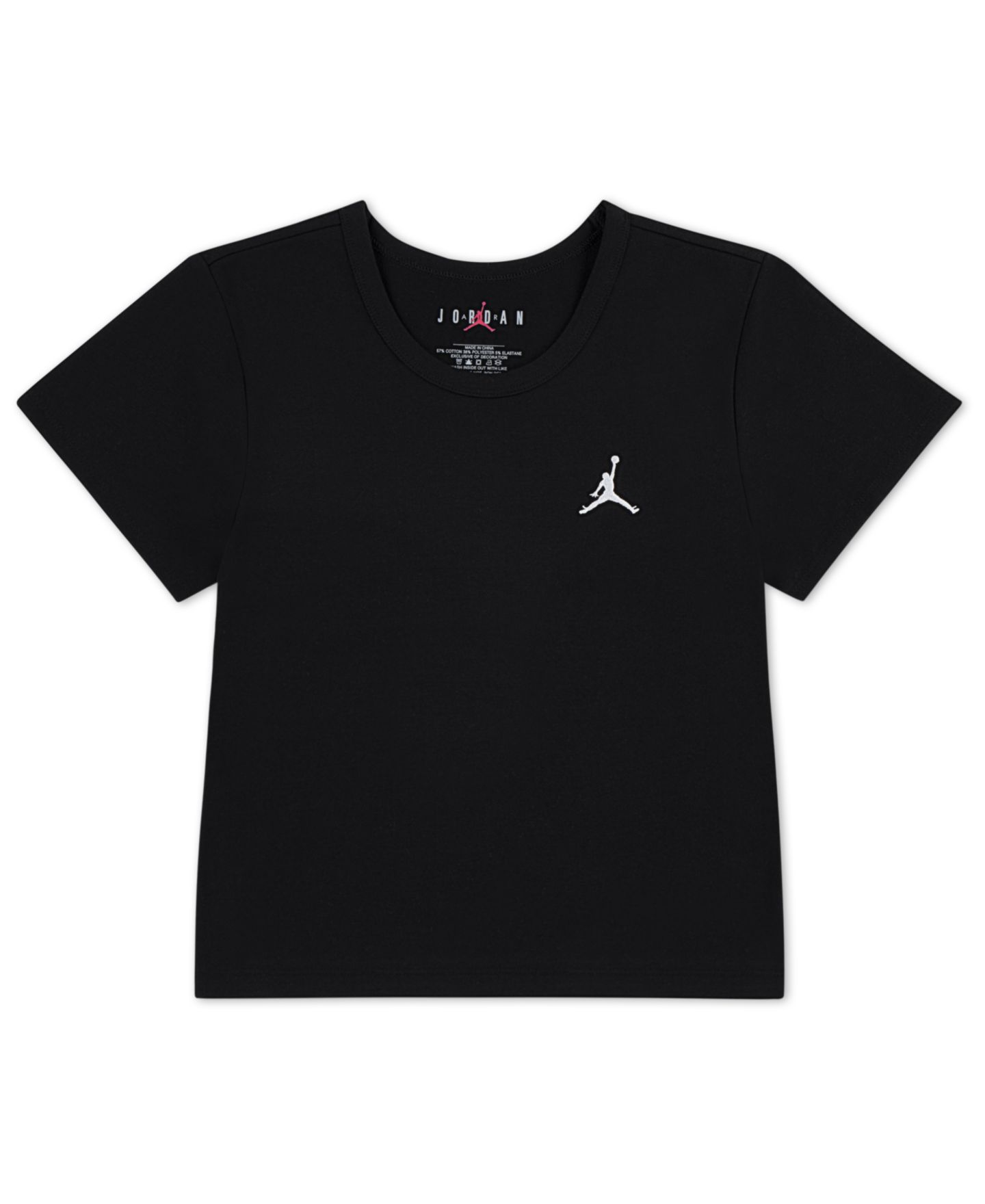 Футболка Jordan Brooklyn Essentials Baby Tee для девочек, цвет: Чёрный — фото 5