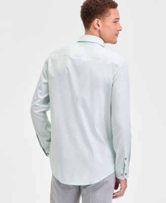Men's Slim-Fit Temperature Regulating Dress Shirt, Created for Macy's