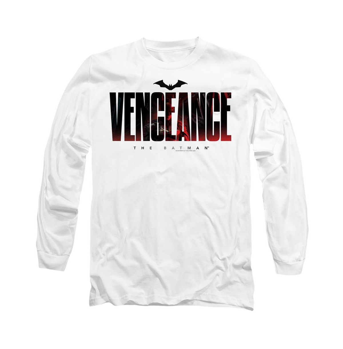 Men's The Vengeance For The Bat Long Sleeve Adult Tee / T-Shirt - White