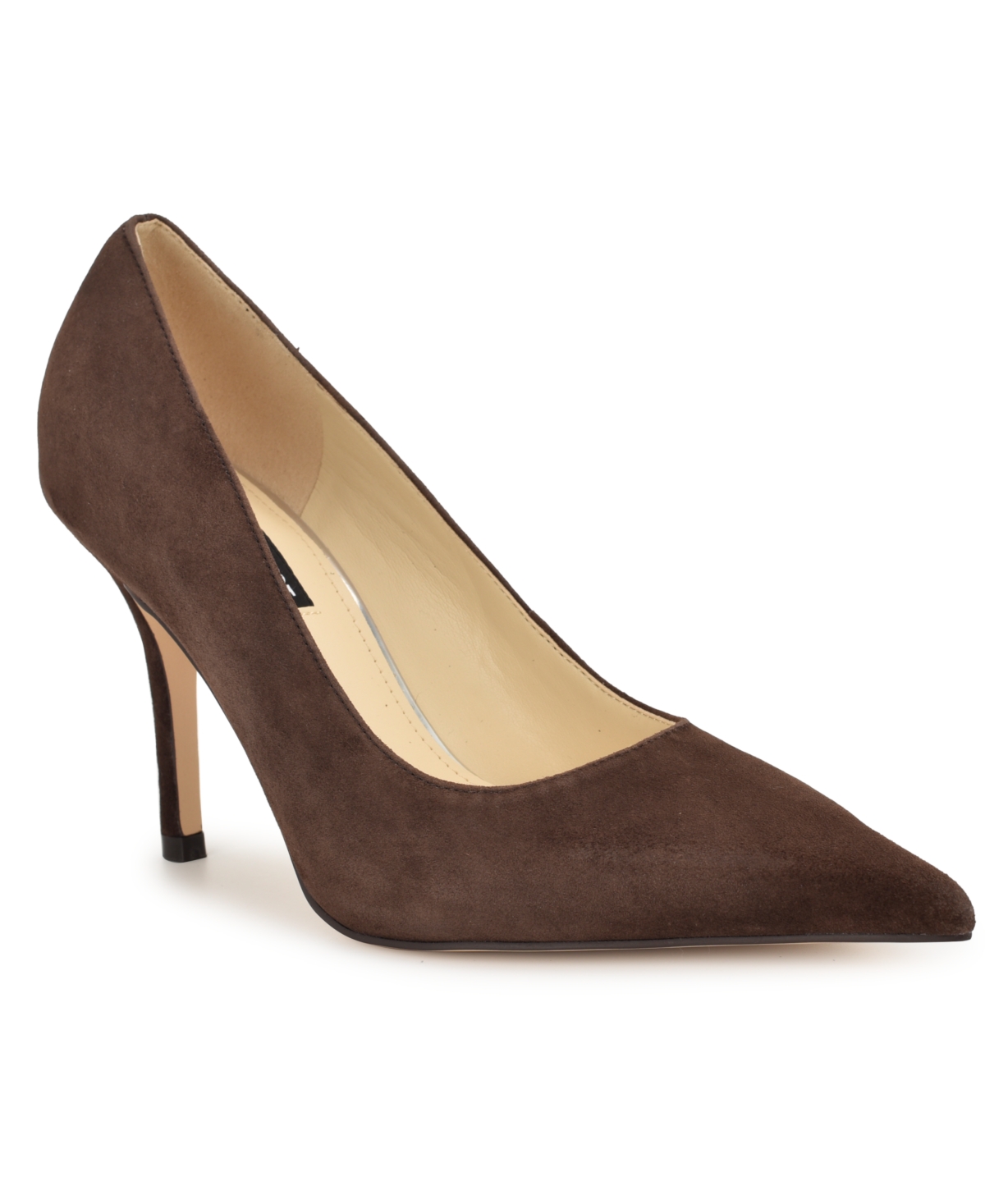 Women's Gemmha Slip-On Stiletto Pumps - Dark Pink Suede