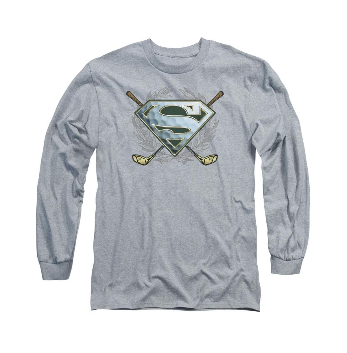 Men's Fore! Long Sleeve Adult Tee / T-Shirt - Medium grey