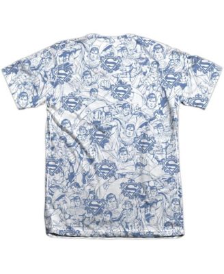 Мужская футболка Super Is The Man от Superman (принт спереди/сзади) Футболка с коротким рукавом из поли/хлопка для взрослых 65/35