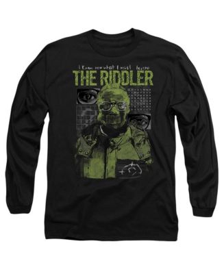 Batman Men's The (2022) Riddler Illustration Long Sleeve Adult T-Shirt ...