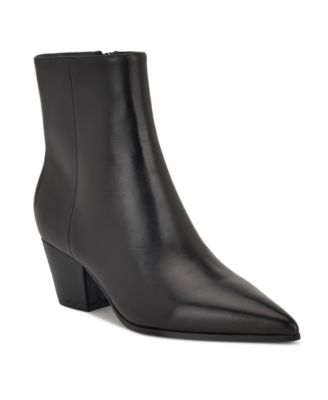 Women's Savie Leather Block Heel Booties