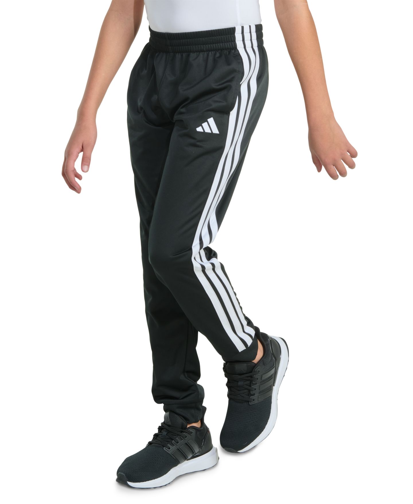 Детские джоггеры adidas Essential 3-Stripe с резинкой на поясе, цвет: Чёрный — фото 3