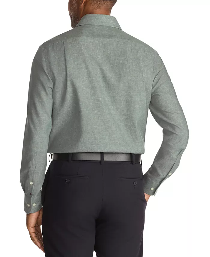 Mens Regular Fit Linen Dress Shirt - thumbnail 2