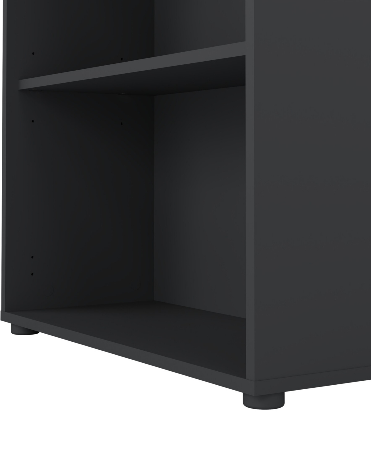 Tvilum 48.66" Wood 3 Shelf Adjustable Bookcase In Gray