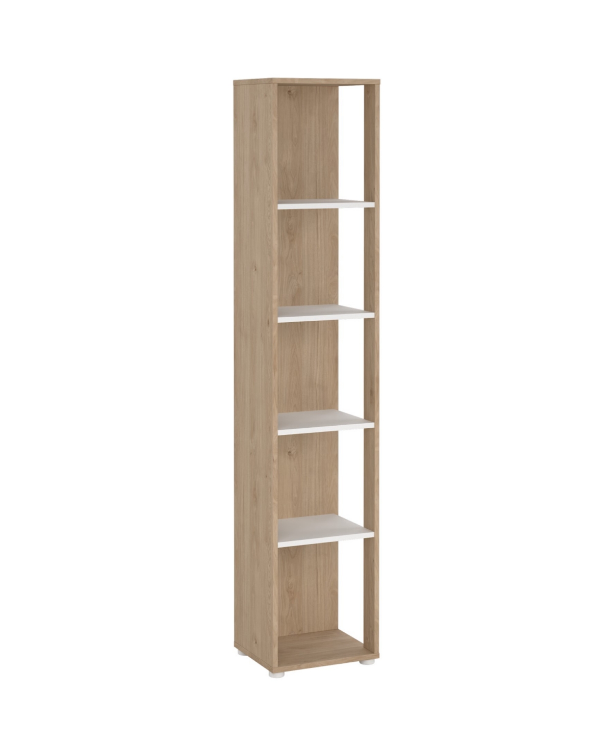 Tvilum 80.59" Wood 5 Shelf Narrow Bookcase