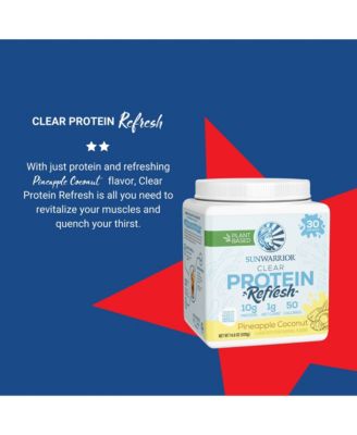 CLEAR Protein Refresh Protein Powder, Plant Based Protein Powder, Pineapple Coconut, 420g