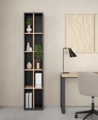 80.59" High 10 Shelf Narrow Bookcase