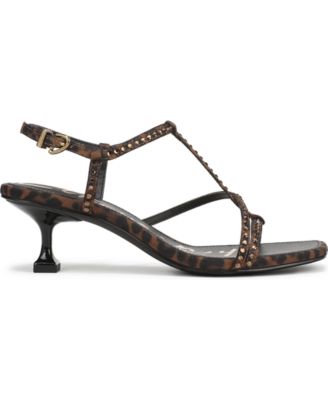 Women's Jaida Glitz Strappy Kitten Dress Sandals