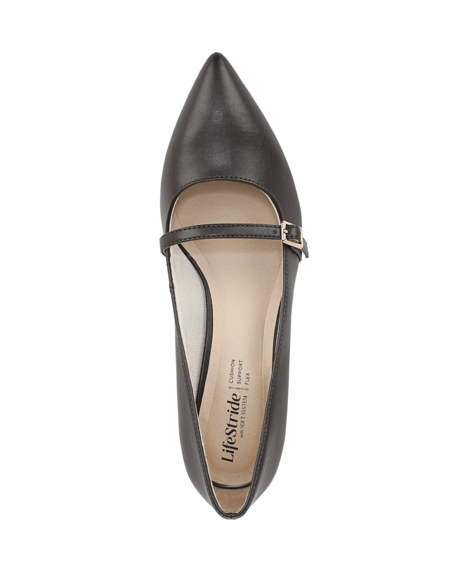 Women's Madelyn Mary Jane Pointed Toe Kitten Heel Pumps
