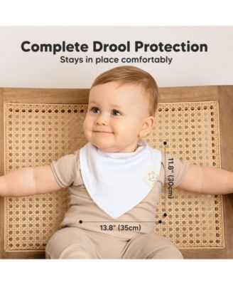 10pk Baby Bandana Bibs, Cotton Baby Drool Bibs for Baby Boy, Girl, Baby Bibs for Infant, Newborn