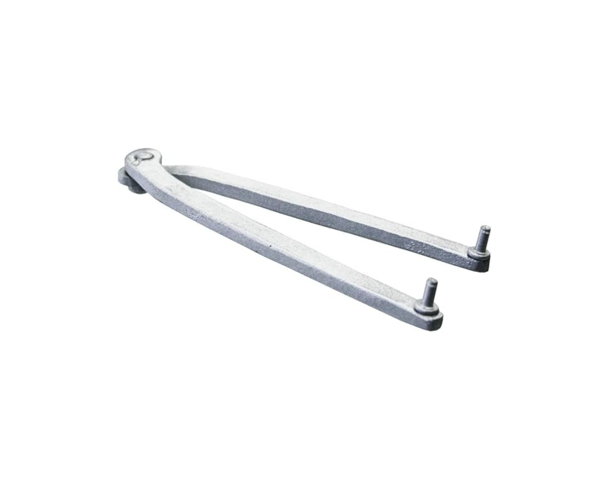 Steel Adjustable Angle Grinder Pin Wrench, Locknut Spanner for Backing Pads, Flexible Hole Spacing, Compatible with Most Grinders and Rou