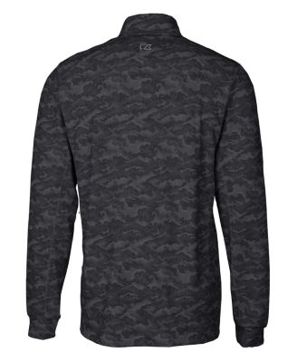 Big & Tall Traverse Stretch Eco Camo Print Quarter Zip Pullover