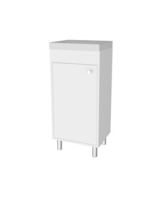 Oracle Bathroom Vanity, Single Door, Two Storage Shelves, Wengue Finish