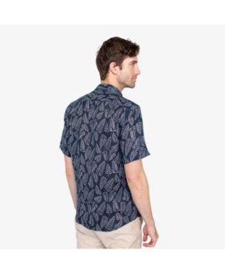 Мужская льняная рубашка с принтом Island Breeze от Vustra